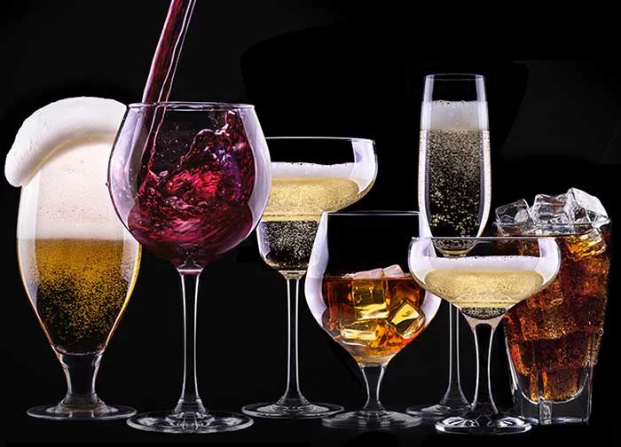 Foods that cause post nasal drip: Alcohol