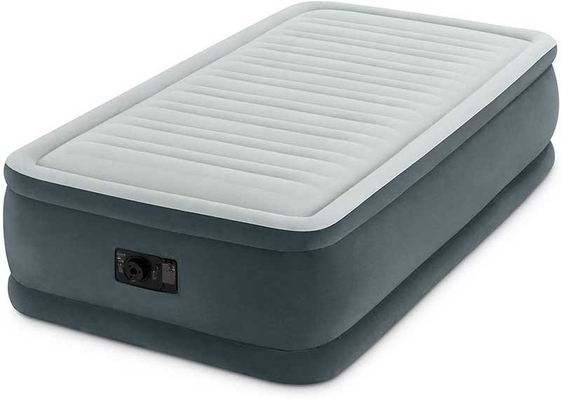 best toddler travel bed: Intex Dura-Beam Deluxe Comfort Plush Airbed Series with Internal Pump