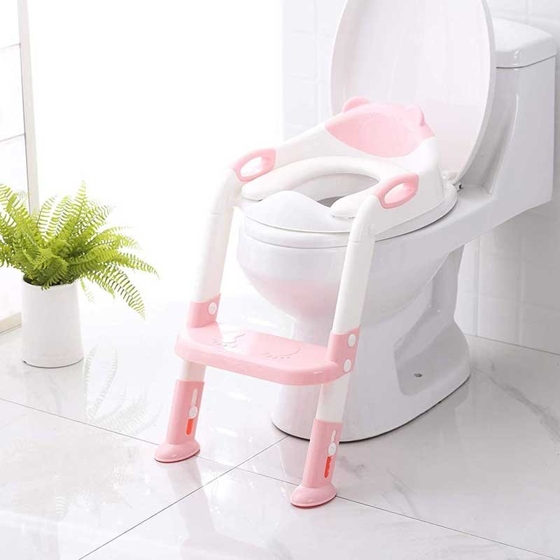 potty chair vs potty seat: SKYROKU soilet seat with step trainer ladder potty chair vs potty seat: SKYROKU soilet seat with step trainer ladder