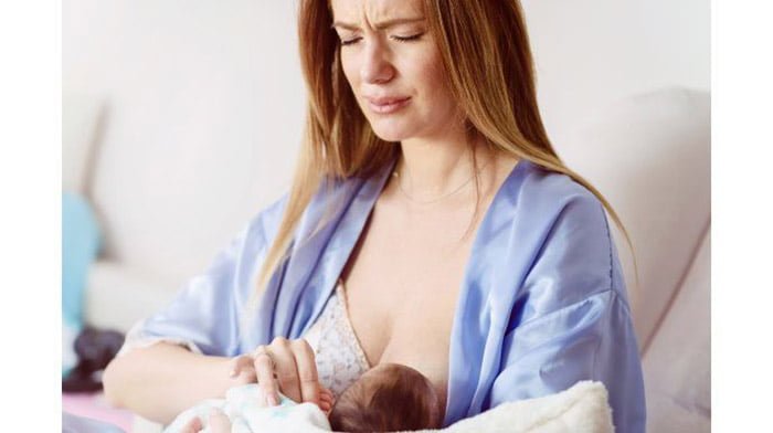 Stabbing pain in breast and nipple after breastfeeding